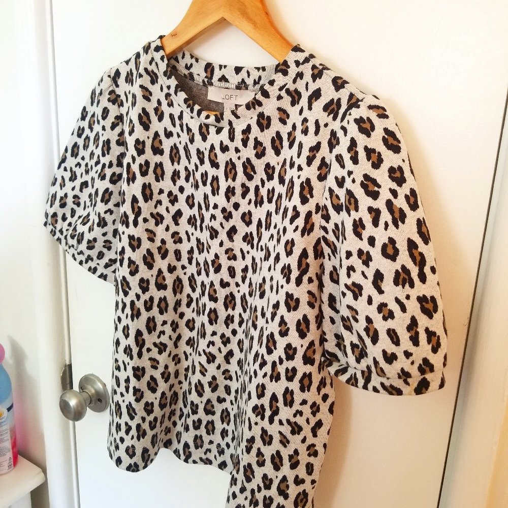 Women's Leopard Print Loft Sweater